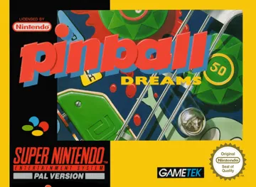 Pinball Dreams (Europe) (Beta) box cover front